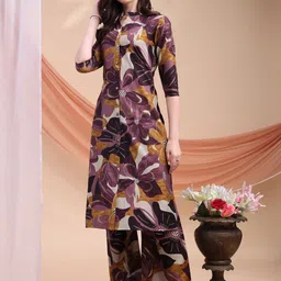 KALINI Women Floral Printed Regular Kurta with Palazzos-picture-42