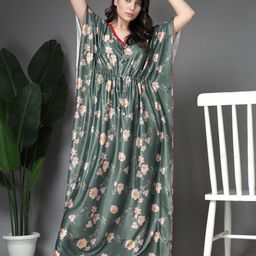 FABINALIV Printed Maxi Nightdress-image-31