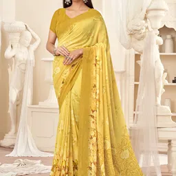 LeeliPeeri Designer Floral Poly Georgette Saree-picture-45