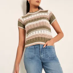 SF JEANS by Pantaloons Women Round Neck Pullover-image-94