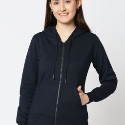 Mast & Harbour Women Hooded Cotton Fleece Sweatshirt-picture-10