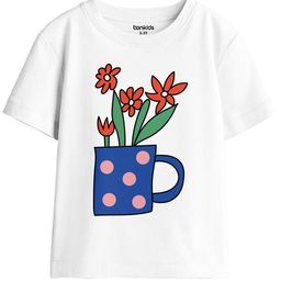 BonOrganik Girls Graphic Printed Oversize T-shirt-picture-45