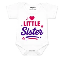Arvesa Kids-Unisex White Cotton Rompers-picture-20