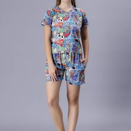 Xivir Women Printed Night suit-image-91