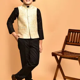 PRINTINDIA Woven Design Nehru Jacket-40