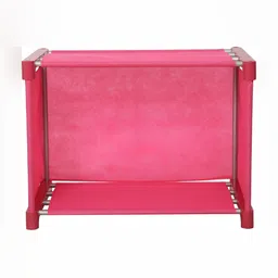 Decent Hut Pink & Grey 2 Tier Multipurpose Storage Book Shelf image 4