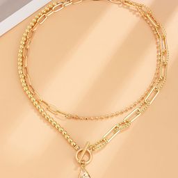 StyleCast x Revolte Gold-Plated Layered Necklace-52