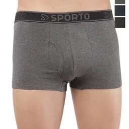 Sporto by Macho Men Pack Of 4 Short Trunks Sprto_M1022-A1-CH1-N1-Olv1-S-picture-4