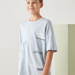 max Boys Typography Printed Extended Sleeves T-shirt-picture-40