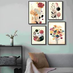 999Store Brown & Black 4 Piece Canvas Other Wall Paintings-image-70