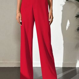 BAESD Women Relaxed Straight Leg Wrinkle Free Formal Trousers-picture-40