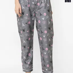 FashionRack Women Pack Of 2 Printed Mid-Rise Lounge Pants-picture-8