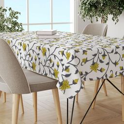 Trance Home Linen Mauve Cotton 8-Seater Table Cover-42