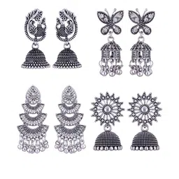 Sangria Silver-Plated Alloy Earrings-picture-18