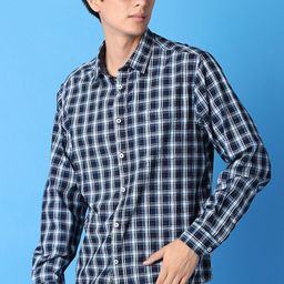 V-Mart Men Classic Opaque Checked Casual Shirt-image-24