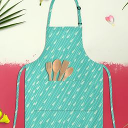 ArtzFolio Blue & Green Printed Cotton Aprons-90