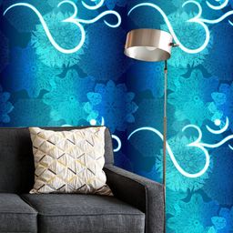 ArtzFolio Printed UV-Resistant Anti-Bacterial Ornate Mandala & Hindu Om Aum Symbol Peel & Stick Wallpaper-image-24