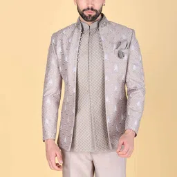 Denis Parkar Embroidered Sherwani Set-picture-26