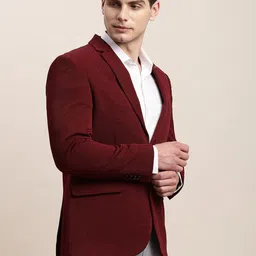 Turtle Self Design Single-Breasted Casual Blazer image 5