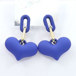 VAGHBHATT Heart Shaped Chain Linked Drop Earrings-image-13