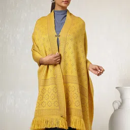 Soch Women Ethnic Motifs Woven Design Acrylic Shawl-image-75