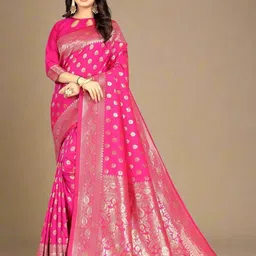 AVANTIKA FASHION Woven Design Zari Pure Silk Banarasi Saree-22