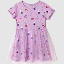 Nauti Nati Girls Placement Print Tulle Dress-picture-48