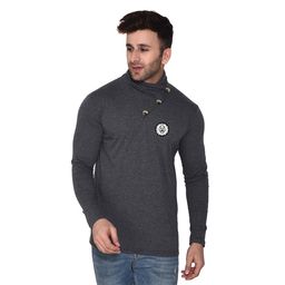 BEYOU FASHION High Neck Applique Slim Fit T-shirt-picture-14