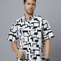 The Roadster Lifestyle Co. Men Abstract Printed Cotton Relaxed Fit Casual Shirt-image-80