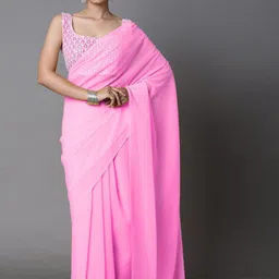 Anouk Rustic Solid Embellished Saree-70