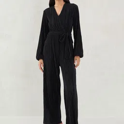 FEMMELLA Women V-Neck Basic Jumpsuit-image-45
