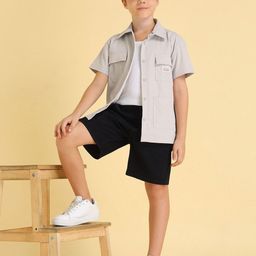 U.S. Polo Assn. Kids Boys Boxy Opaque Casual Shirt-picture-22