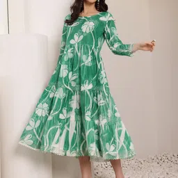DressBerry Floral Print Fit & Flare Dress-picture-22