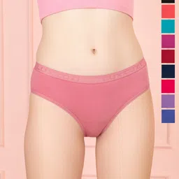 Lux Cozi Pack of 10 Cotton Hipster Panties-picture-30