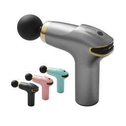 TENS Massage Gun Vibration With 8 Massage Attachments For Full Body - Grey-31