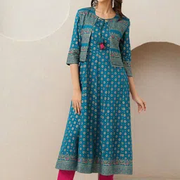 Ishin Women Ethnic Motifs Printed Regular Kurta with Trousers & With Dupatta-12