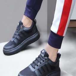 PLAYTOES Men Black Synthetic Casual Shoes-image-16