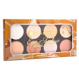 FT FACE TECH 8 Colors 2 In 1 Eyeshadow & Highlighter- 20 g image 5