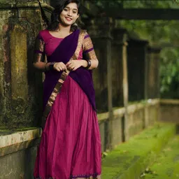 MANMOHITSAREE Woven Design Lehenga & Blouse With Dupatta-picture-29