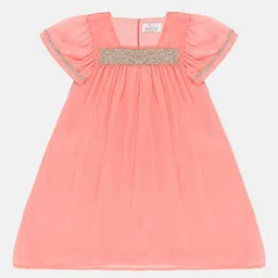 YOUNG BIRDS Chiffon A-Line Dress-image-99