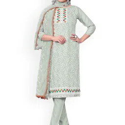 Maroosh Embroidered Thread Work Unstitched Dress Material-image-50