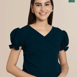 Tromko Women Pack Of 2 Puff Sleeve Wrap Top-image-54