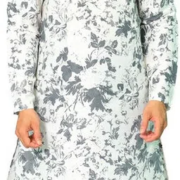 House of Aqss Floral Printed Mandarin Collar Straight Kurta With Trouser-picture-33