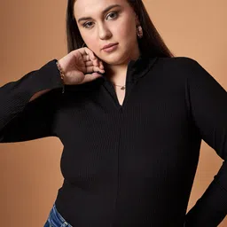SASSAFRAS Curve Slit Sleeve Top-image-38