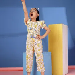 Budding Bees Girls Printed Basic Jumpsuit image 5