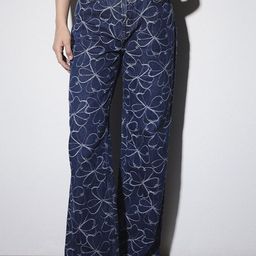 ONLY Women Straight Fit Mid-Rise Embroidered Jeans-image-49