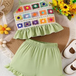 LULU & SKY Girls Top with Shorts-image-100