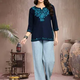 Diktmark Women Cotton A-Line Kurtas-picture-1
