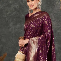 KALINI Woven Design Zari Art Silk Banarasi Saree-picture-34