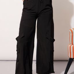 SASSAFRAS Women Straight Fit Cargos Trousers-picture-42